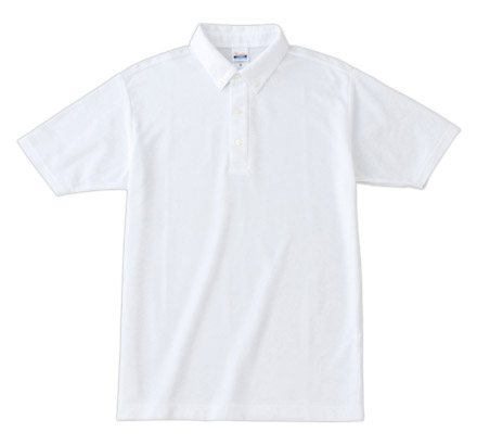 4.9オンスボタンダウンポロシャツ（00197-BDP） ホワイト（001）