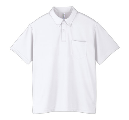 4.4オンスドライボタンダウンポロシャツ（00331-ABP） ホワイト（001）