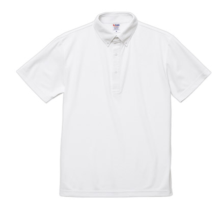 4.7オンス スペシャル ドライ カノコ ポロシャツ（ボタンダウン）（ノンブリード）（2022-01） ホワイト（001）