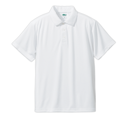 4.7オンスドライシルキータッチポロシャツ（ノンブリード）（5090-01） ホワイト（001）