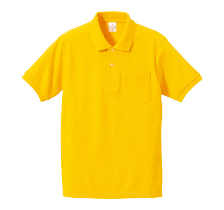 6.2オンスドライカノコハイブリッドポロシャツ（ポケット付）（5191-01） カナリアイエロー（190）