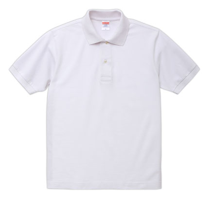 6.0へヴィーウェイトコットンポロシャツ（5543-01） ホワイト（001）