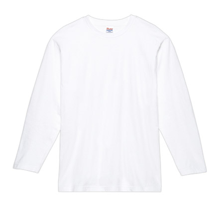5.6オンス ヘビーウェイト長袖Tシャツ（00102-CVL） ホワイト（001）
