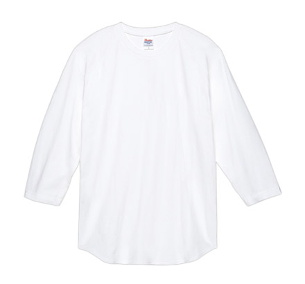 5.6オンス ヘビーウェイトベースボールTシャツ（00107-CRB） ホワイト（001）