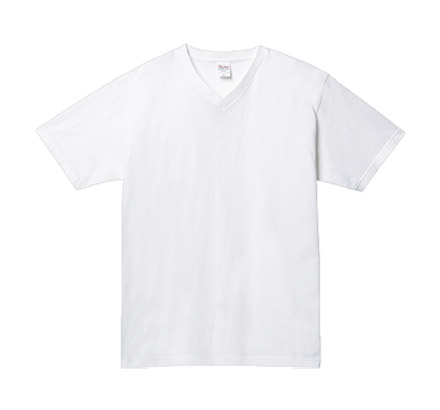 5.6オンス　ヘビーウェイトVネックTシャツ（00108-VCT） ホワイト（001）