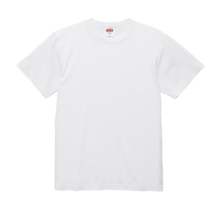 6.0オンス オープンエンド バインダーネックTシャツ（4210-01） ホワイト（001）