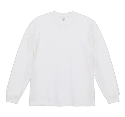 9.1オンス マグナムウェイト ビッグシルエット ロングスリーブ Tシャツ（2.1インチリブ）（4422-01） ホワイト（001）