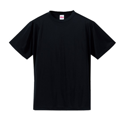 4.7オンスドライシルキータッチTシャツ（ノンブリード）（5088-01-02） ブラック（002）