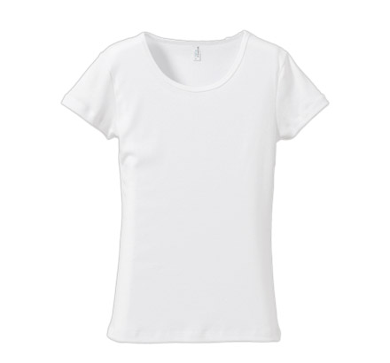 6.2オンスCVCフライスTシャツ〈ガールズ〉（5490-04） ホワイト（001）