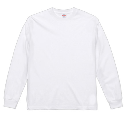 6.2オンス プレミアム ロングスリーブ Tシャツ（2.1インチリブ）（5913-01） ホワイト（001）