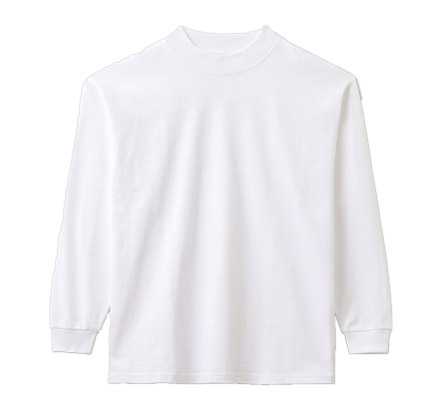 10.2オンススーパーヘビーウェイトモックネックTシャツ（MS1610） ホワイト（15）
