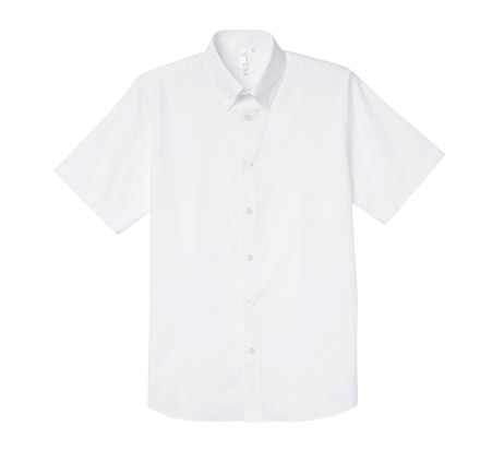半袖オックスフォードシャツ（メンズ）（00805-SOM） ホワイト（001）