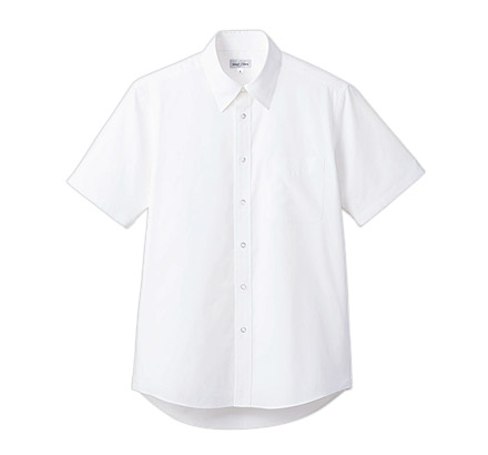 ブロードレギュラーカラー半袖シャツ（FB4535U） ホワイト（15）