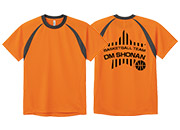 スポーツ・サークルTシャツデザイン例 背面1色プリント