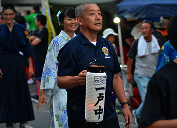 和紙提灯お祭り使用例