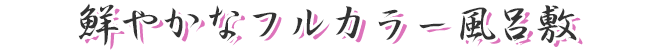 鮮やかなフルカラー風呂敷