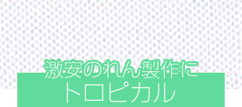 激安のれん製作に トロピカル